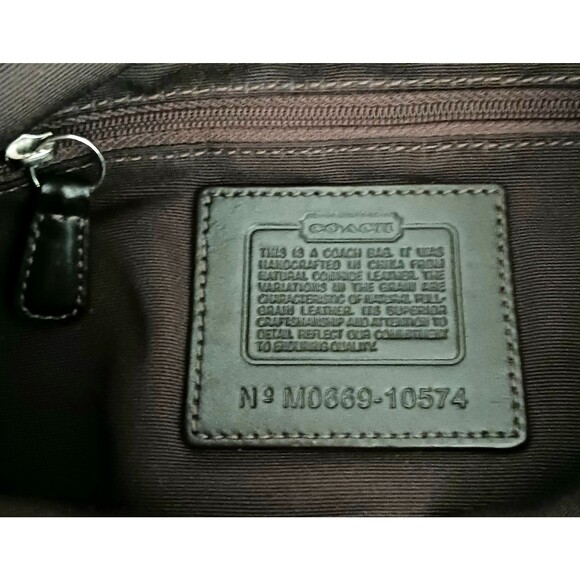 VTG Coach Y2K Brown Leather Hobo Crescent Buckle Strap Stitching 10574 w Dustbag - Picture 5 of 8